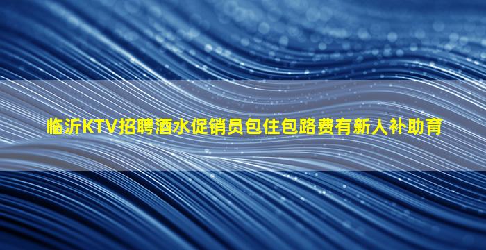 临沂KTV招聘酒水促销员包住包路费有新人补助育